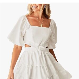 Amazon Women's White Mini Dress size small